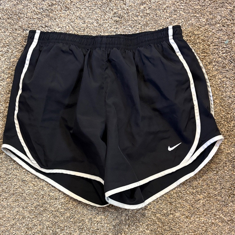 Nike Kid’s Black and White Running Shorts